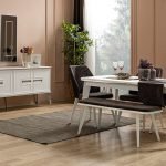 Ağ qəhvəyi qonaq mebeli dəsti (10)